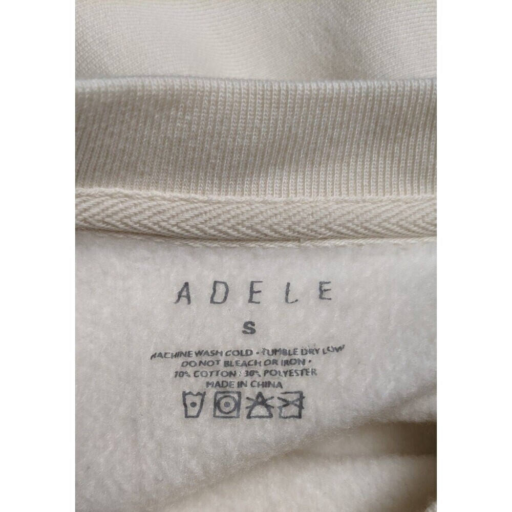 ADELE "Hello It's Me" Cotton Blend Concert Sweatshirt Las Vegas Fleece Lined LG - Picture 9 of 11
